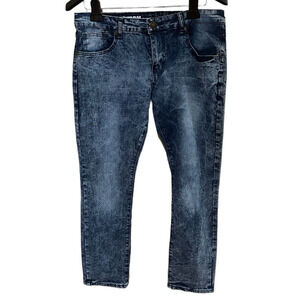 Redemption Premium Style Blue Casual Distressed Denim Dark Wash Men's 34x30